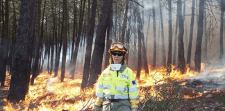 Bombrera forestal Vanesa Molina